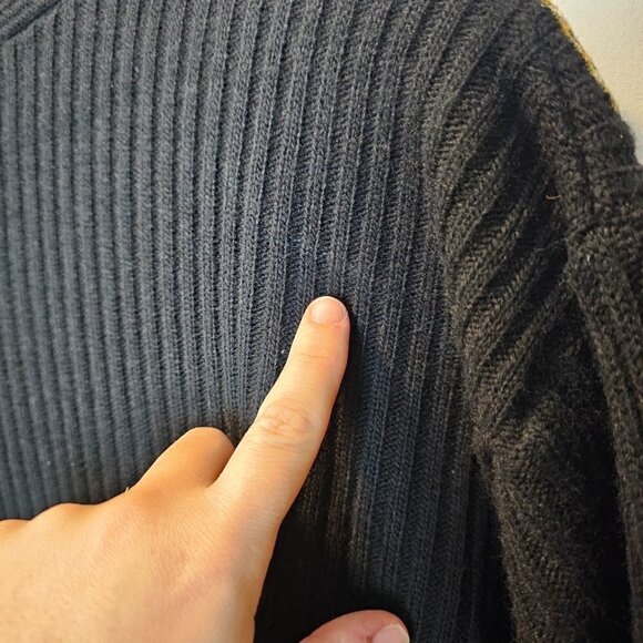 Focus Vintage Gold Studded Gothic Leopard Black Cardigan Sweater Large‎ - Picture 9 of 10